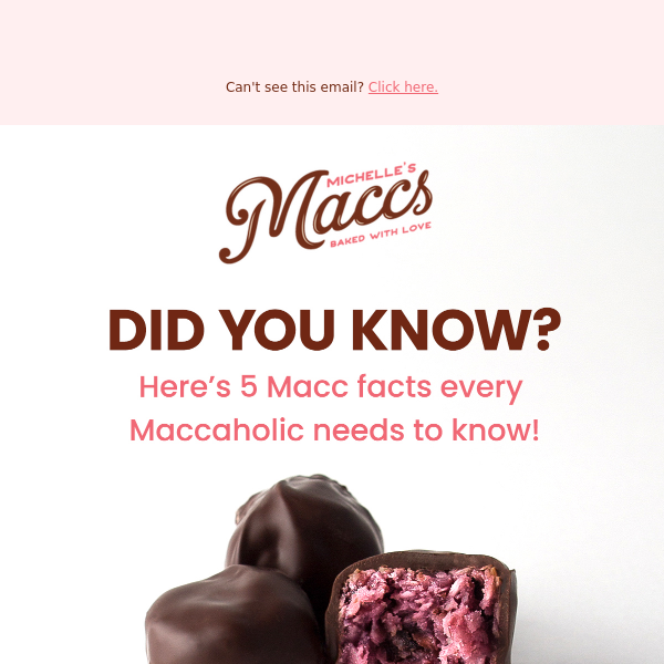 5 facts we bet you didn't know about Maccs