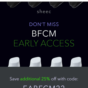 Save Big With Early BFCM