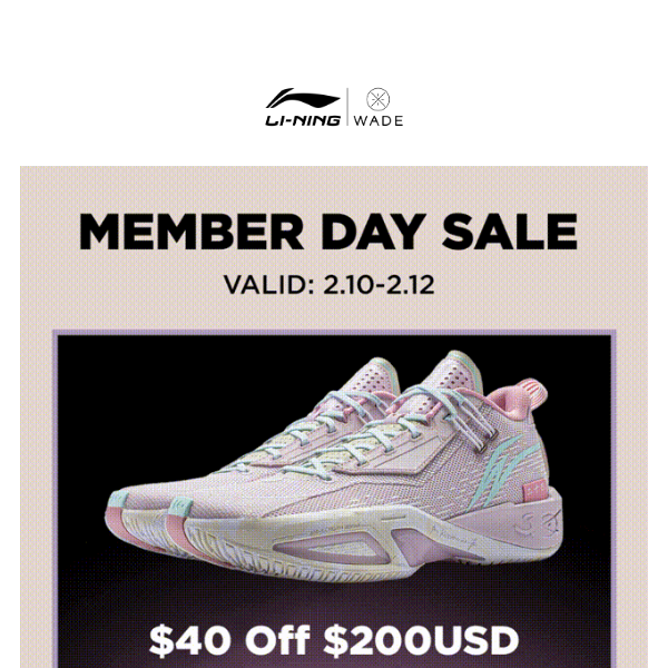 Celebrate Member Day with $40 Off $200 USD