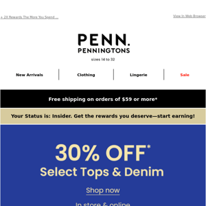 Penningtons Bra Event: Select Bras for $29 & Select Panties 3/$25 + FREE  Shipping on All Orders! 