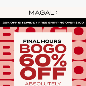 This Is It ⏰ BOGO 60% Is Ending Tonight
