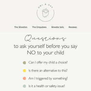 Give a choice instead of a NO to your child