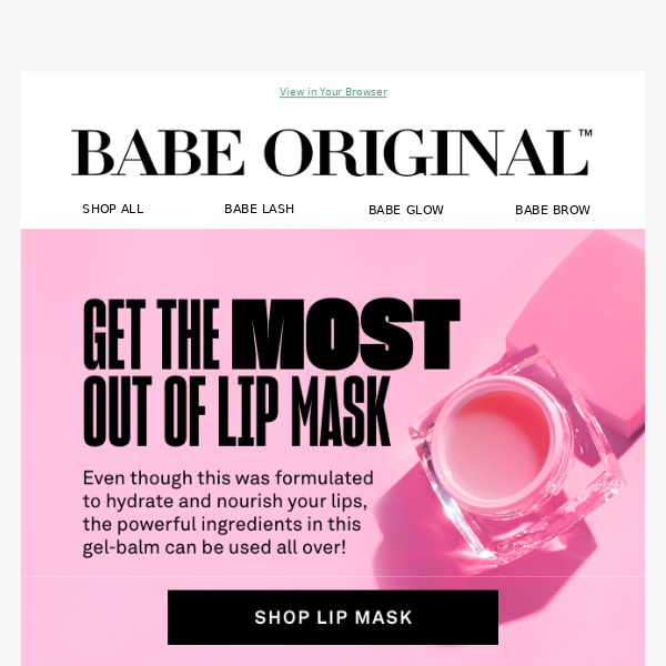 You can use Lip Mask on your elbows???