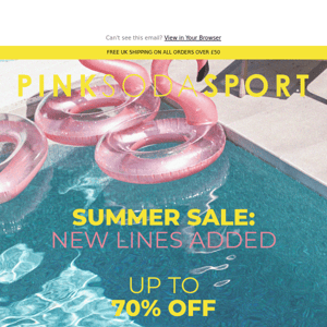 Even more lines added to our Summer Sale!