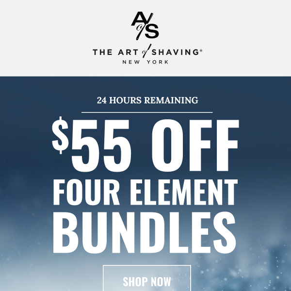 Final 24 Hrs! Save on 4 Elements Shaving Bundles + More!