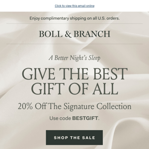 20% off the best gift of all