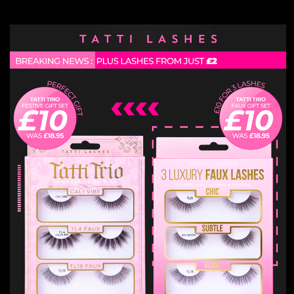 Tatti Lashes Emails, Sales & Deals - Page 1