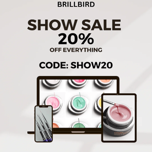 Show sale 20% off