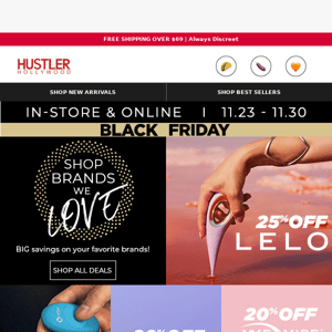 Up to 25% off Womanizer, Satisfyer, B-Vibe & more!