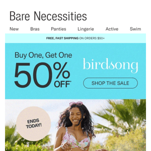 BOGO 50% Off Birdsong Swim | Ends Today!