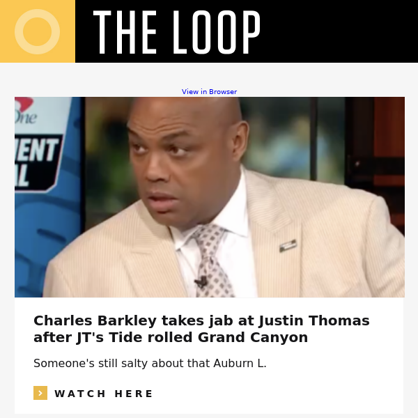 Charles Barkley jabs JT, Nantz goes full Cougar mode and a man gets dumped on a golf trip