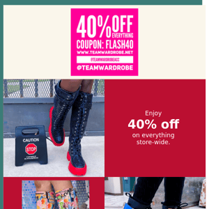 Last Call For 40% off Everything