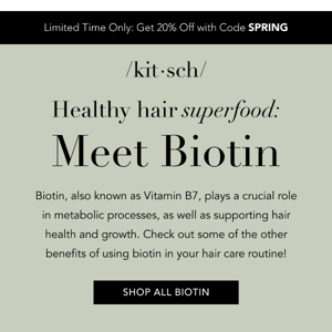 Unlock Your Hair's Potential with Biotin