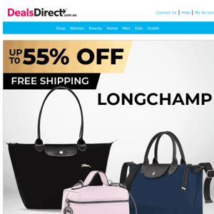 LONGCHAMP Bags Up To 55% Off + Free Shipping!