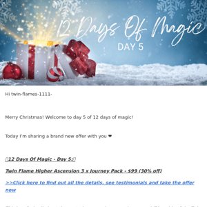 ⭐12 Days Of Magic - Your Day 5 Surprise⭐