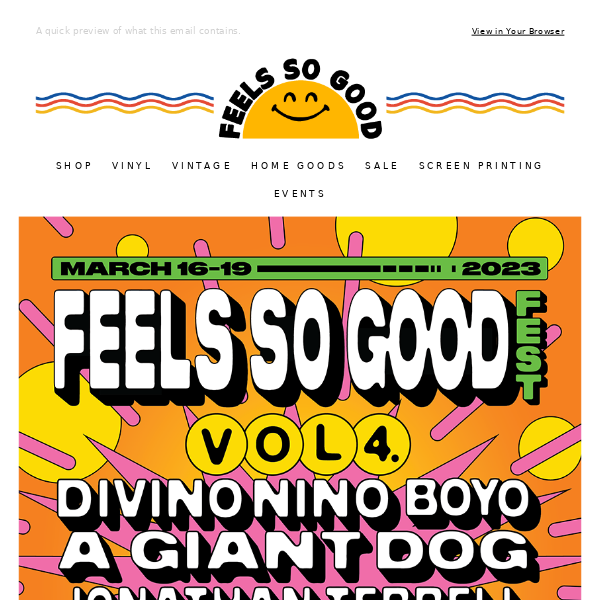 Feels So Good Fest 4 Is Coming!