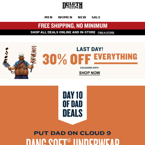 $18 Dang Soft Pattern Unders + FREE Shipping! - Duluth Trading Company