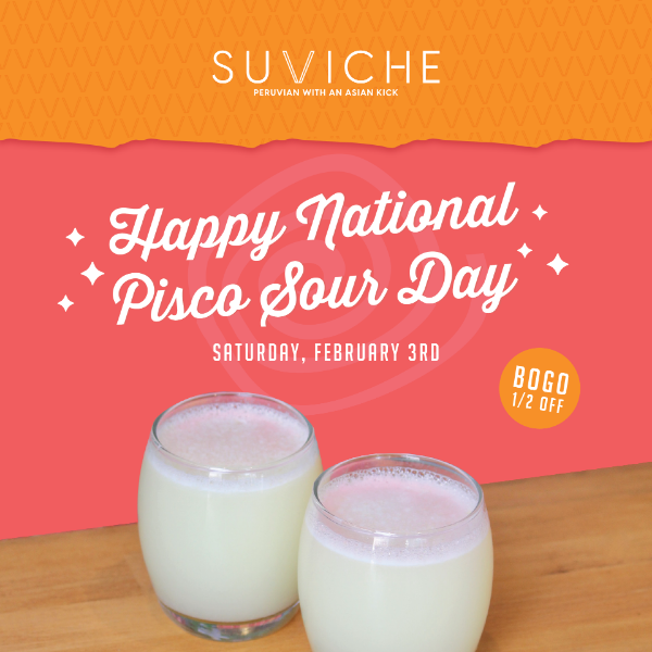 Happy National Pisco Sour Day 🧡
