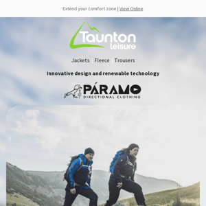 Paramo extends your comfort zone