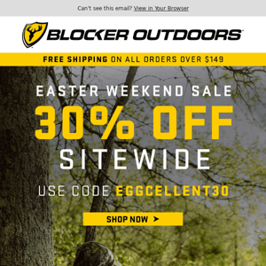 Enjoy 30% off Sitewide for Easter Weekend!