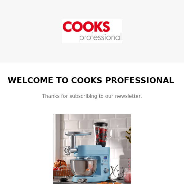 Welcome to Cooks Professional