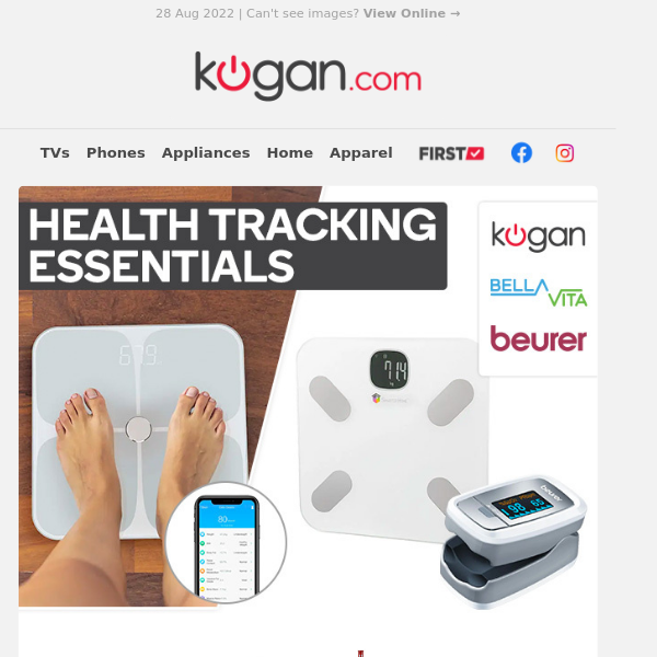 Smart Wi-FI Body Composition Scales $44.99 & More Health Tracking Essentials - Only While Stocks Last