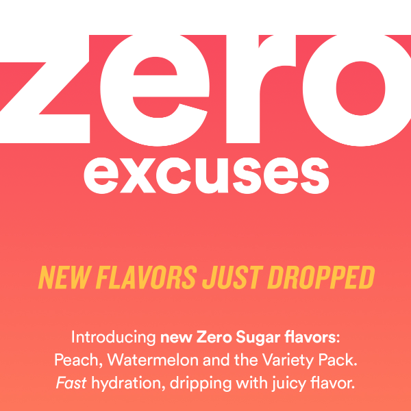 3…2..1: NEW Zero Sugar Flavors 🚀