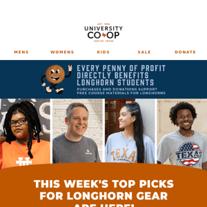 Your Weekly Roundup of New Longhorn Styles 🤘