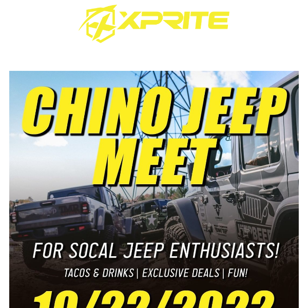 Come to Xprite's Chino Jeep Meet this Saturday!