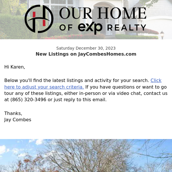 New Property Listings on JayCombesHomes.com