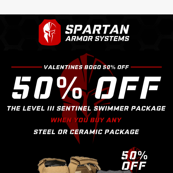 Valentines BOGO 50% Off is ON!