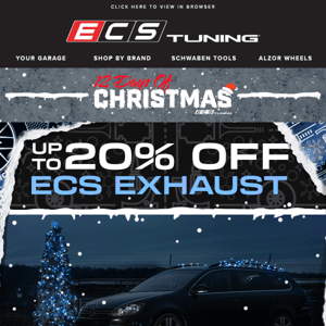 Shop Up To 25% Off ECS Exhaust for your Car!