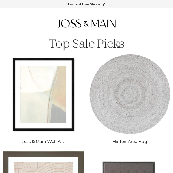 The Joss & Main Wall Art is up to 30% off + 🛁 bed & bath an extra 15% off