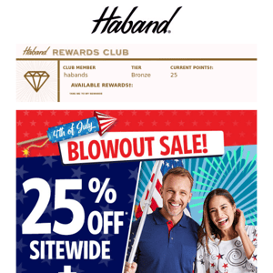 🌟 BLOWOUT SALE for red, white & YOU, Haband's 🌟