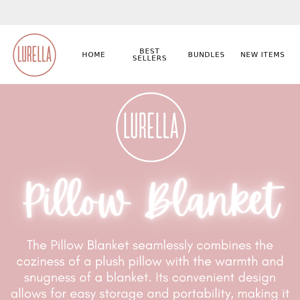 The Pillow Blanket is the ultimate combination of comfort and versatility✨