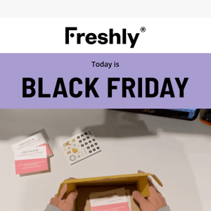 TODAY IS THE DAY! 🖤 -50% on Freshly Black Week