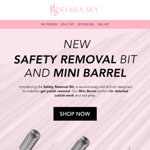 🤩INTRODUCING OUR NEW SAFETY REMOVAL BIT AND MINI BARREL!