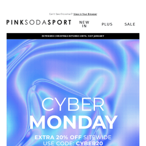 Cyber Monday: Up to 70% off + an extra 20% off EVERYTHING ⚡