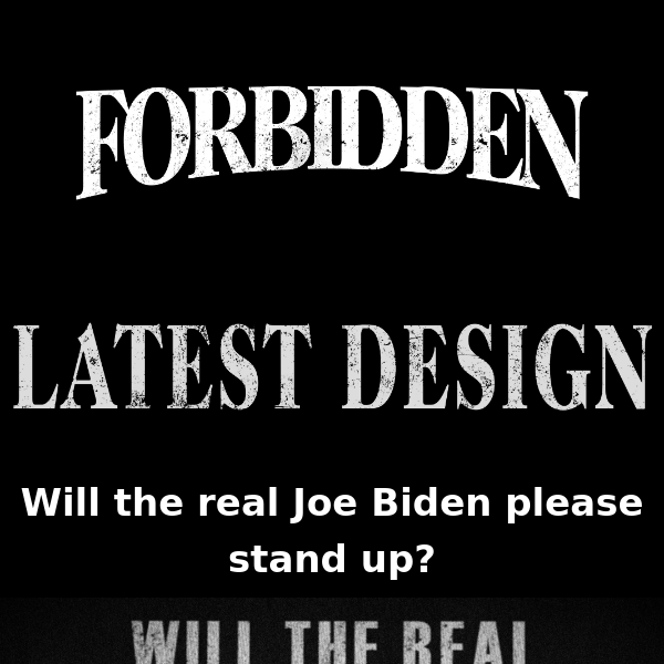 Wil the real Joe Biden please stand up? 🎭