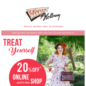 Vivien Of Holloway  Last days to get 20% OFF everything!