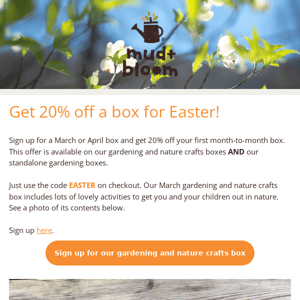 Get 20% off a box for Easter