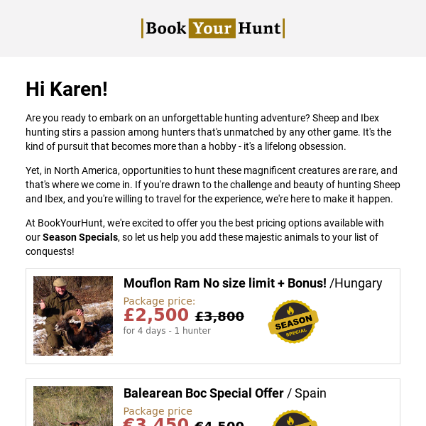 Sheep and Ibex hunting you can afford!