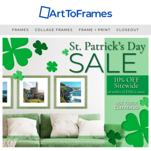 🍀ShamROCK Your Walls: St. Patrick's Day Sale Starts Now!🍀