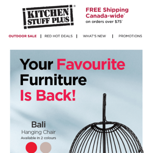 Your Favourite Outdoor Furniture Is Back In Stock!