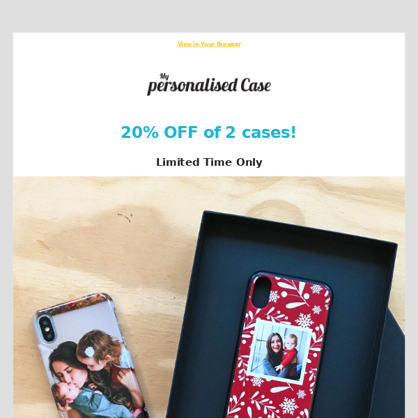 Your family photo will look great on this case