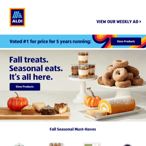 Let the fall festivities begin! Your seasonal favorites are here.
