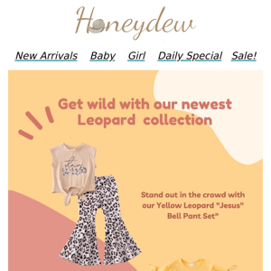 🐾Wildly Cute: Leopard Print Sets for Your Little One🐾