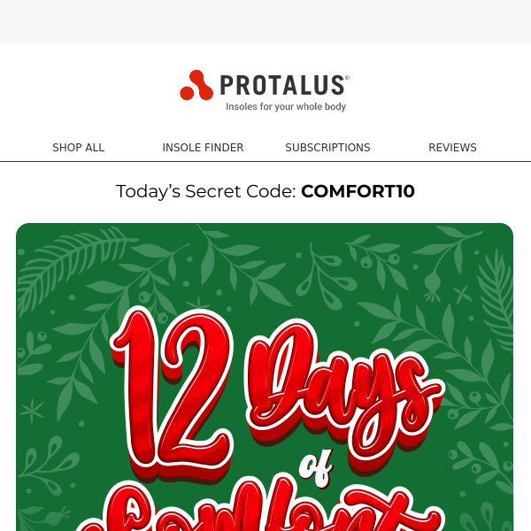 12 Days of Comfort: Special Offer – $10 Off ET-75 Insoles Today!