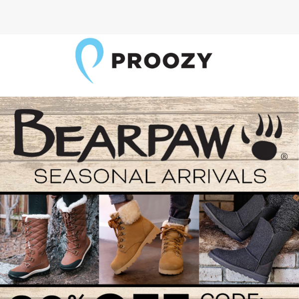 Extra 30% off New Bearpaw Seasonal Arrivals