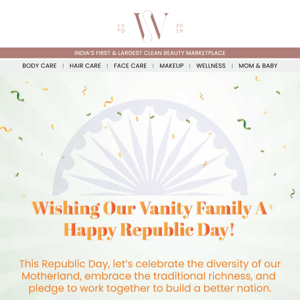 Happy Republic day from Team Vanity Wagon